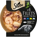 Sheba Filets Selectie in saus multipack natvoer kat kuipjes 16 x 60 g