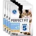 4x Perfect Fit Droogvoer Junior Kip 750 gr