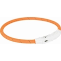 Trixie Flash Lichtgevende Band USB TPU/nylon oranje 35 cm