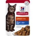 Hill's Adult nat kattenvoer met zeevis maaltijdzakje multipack 1 doos (12 x 85 g)