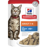 Hill's Science Plan - Feline Adult - Maaltijdzakjes - Zeevis - 12x85
