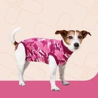 Suitical Recovery Suit Hond - XS - Roze Camouflage Suitical Recovery Suit Hond - XS - Roze Camouflage