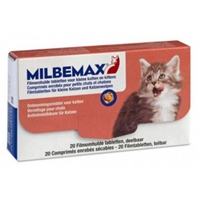 Milbemax Kleine Katten en Kittens 20 Tabletten