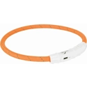 Trixie Flash Lichtgevende Band USB TPU/nylon oranje 45 cm