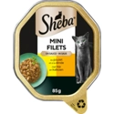 Sheba Mini Filets met kip en kalkoen in saus natvoer kat (kuipjes 85 g) Per 22 (22 x 85 g)