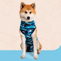 Suitical Recovery Suit Hond - XXL - Blauw Camouflage Suitical Recovery Suit Hond - XXL - Blauw Camouflage