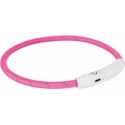 Trixie Flash Lichtgevende Band USB TPU/nylon roze 35 cm