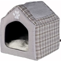 Trixie relax iglo hondenhuis silas grijs / creme 40x45x40 cm