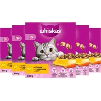 5x Whiskas 7+ Adult Katten Droogvoer Kip 800 gr 5x Whiskas 7+ Adult Katten Droogvoer Kip 800 gr