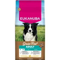 Eukanuba Hondenvoer Droog Grain Free Small/Medium Chicken Adult 12 kg product name