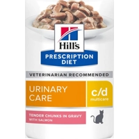 Hill's c/d Multicare Feline - Zalm - 24 x 85 g maaltijdzakjes
