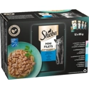 Sheba Mini Filets Vis Selectie in saus natvoer kat (zakjes 85 g) 12 x 85 g