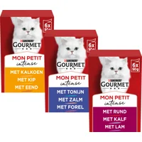 Gourmet Mon Petit - Maaltijdzakje - Tonijn, Zalm en Forel - 12 x 50 Gourmet Mon Petit - Maaltijdzakje - Tonijn, Zalm en Forel - 12 x 50