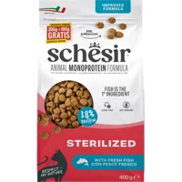 Schesir Monoproteïne Promo Kattenvoer Droog Sterilized Vis 400 gr Schesir Monoproteïne Promo Kattenvoer Droog Sterilized Vis 400 gr