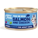 Edgard & Cooper zalm en kip kat natvoer blikje 85gr