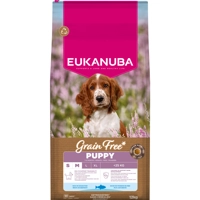 Eukanuba Hondenvoer Droog Grain Free Small/Medium Oceaanvis Puppy 12 kg product name