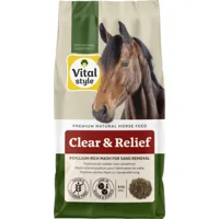 Vitalstyle Clear & Relief Psylliumrijke Paardenslobber 6 kg Vitalstyle Clear & Relief Psylliumrijke Paardenslobber 6 kg