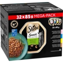 Sheba Sauce Collection Adult Mix Selectie natvoer kat (85 g) 1 verpakking (32 x 85 g)