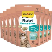 8x GimCat Kattensnack Nutri Dental Bites 40 gr 8x GimCat Kattensnack Nutri Dental Bites 40 gr