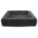Bia bed fleece hoes hondenmand grijs bia-4 85x70x15 cm