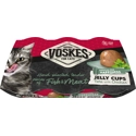 Voskes Jelly Cups tonijn met kip kattensnack (6x25 g) 12 verpakkingen (72 x 25 g)