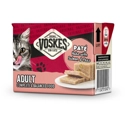 24x Voskes Kattenvoer Nat Paté Adult Heek met Zalm&Erwtjes 85 gr