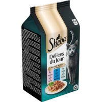 Sheba Délices Du Jour in Saus Traiteur Selectie Maaltijdzakjes Multipack 6x50 gr product name