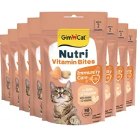8x GimCat Kattensnack Nutri Vitamin Bites 40 gr 8x GimCat Kattensnack Nutri Vitamin Bites 40 gr