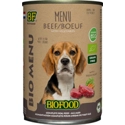 BF Petfood Biofood Organic Bio Menu rund natvoer hond (400 g) 12 x 400 g
