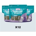 12x Braaaf Rol Sticks Hondensnack Zalm 12 cm 175 gr