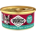 24x Voskes Kattenvoer Nat Paté Kip&Lam 85 gr