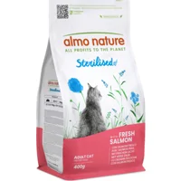 Almo Nature - Sterilised - Droogvoer - 400 gram - Zalm & Rijst Almo Nature - Sterilised - Droogvoer - 400 gram - Zalm & Rijst