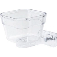 Duvo+ Transparante Eetpot Papegaai - Klein - 9 x 9 x 6,5 cm product name