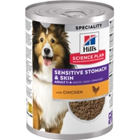 Hill's Science Plan Adult Sensitive Stomach & Skin - Kip - 12 x 370 g