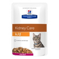 Hills Prescription Diet Feline K/D Renal Health Beef 12 x 85 gr