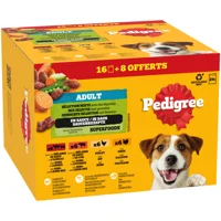 Pedigree Hondenvoer Nat Adult Selectie in Saus Multipack 24x100 gr Pedigree Hondenvoer Nat Adult Selectie in Saus Multipack 24x100 gr
