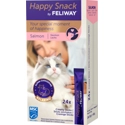 4x Feliway Happy Kattensnack Zalm 24 x 15 gr