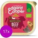 Edgard & Cooper hond Biologische Rund kuipje 17 x 100gr