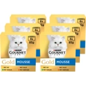 6x Gourmet Gold Mousse Kip - Zalm - Niertjes - Konijn 8 x 85 gr