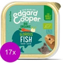 Edgard & Cooper hond Biologische Vis kuipje 17 x 100gr