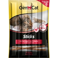 GimCat Sticks - Gevogelte - 16 Stuks (4 x 4 Stuks) GimCat Sticks - Gevogelte - 16 Stuks (4 x 4 Stuks)