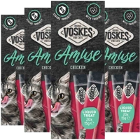4x Voskes Kattensnack Liquid Treat Kip 20x15 gr product name