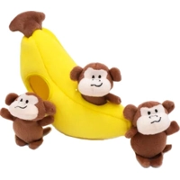 ZippyPaws Zippy Burrow Monkey 'n Banana product name