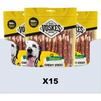 15x Voskes Hondensnack Rawhide Sticks Eend 400 gr 15x Voskes Hondensnack Rawhide Sticks Eend 400 gr
